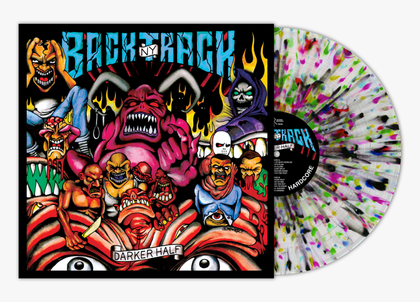 720 Rainbow Splatter Clear Vinyl - Backtrack Darker Half, HD Png Download