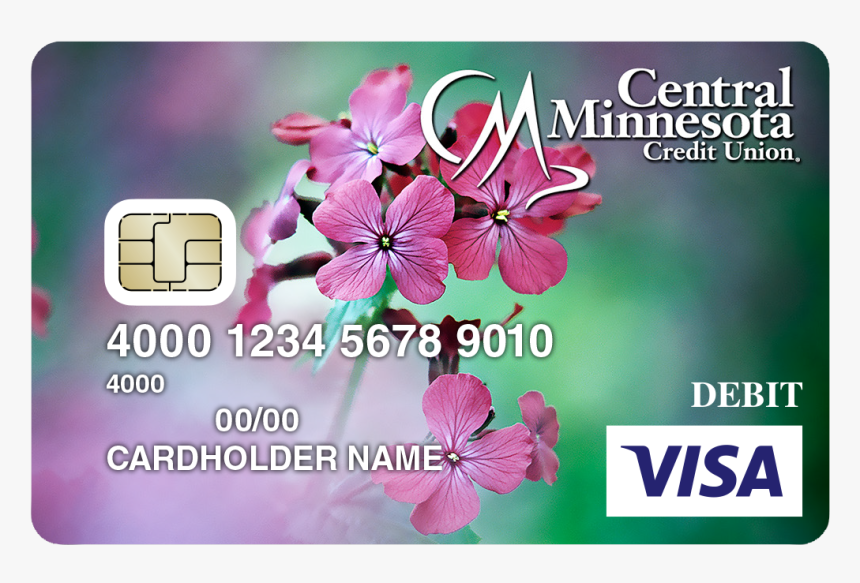 Pink Flowers - Carte Credit Renouvelable Lcl, HD Png Download