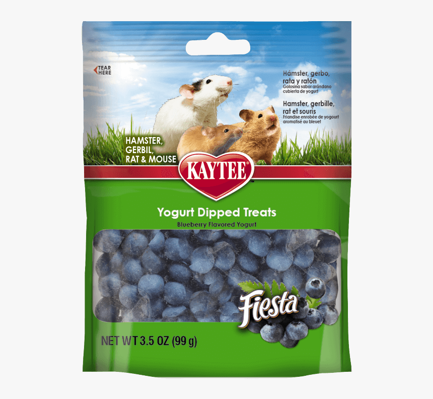 Kaytee Fiesta Blueberry Flavor Yogurt Dipped Treats - Hamster Food Kaytee Treats, HD Png Download