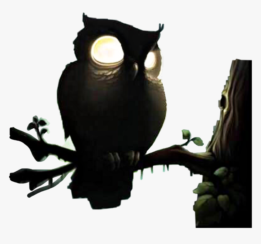 #owl #halloween #camping #scary #night #evil #watchingyou - Creepy Owl For Halloween, HD Png Download