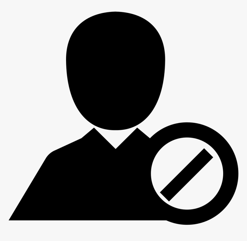 Man With Prohibition Symbol - Icon, HD Png Download
