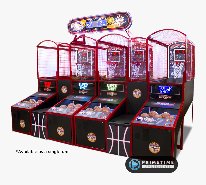 Super Shot Quad By Bay Tek Games / Skee Ball Amusements - Supershot Basketball, HD Png Download