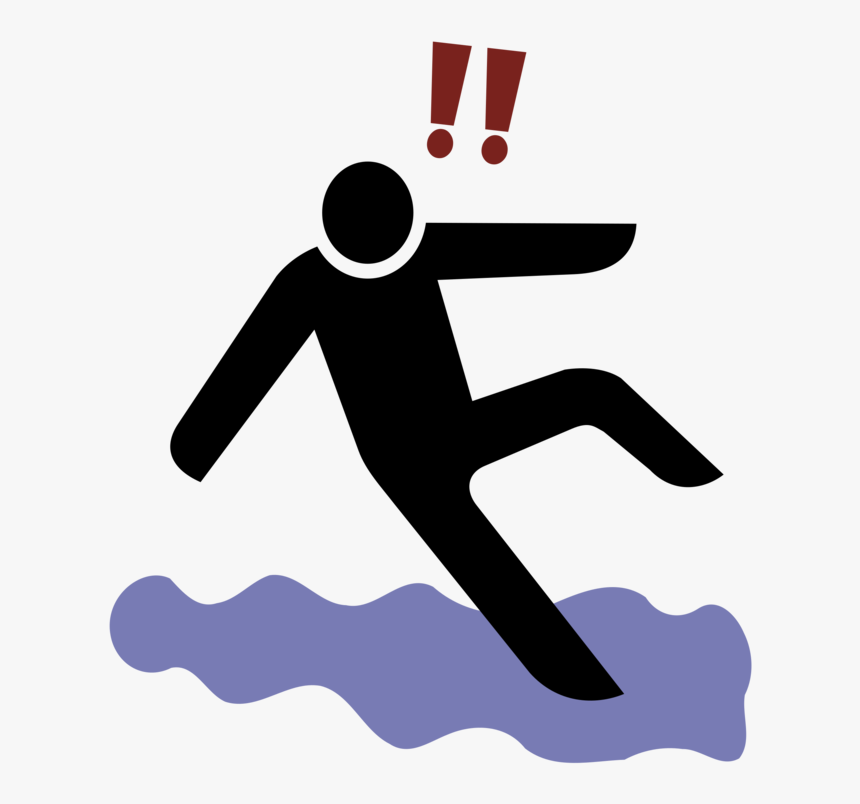 Slipping Icon, HD Png Download