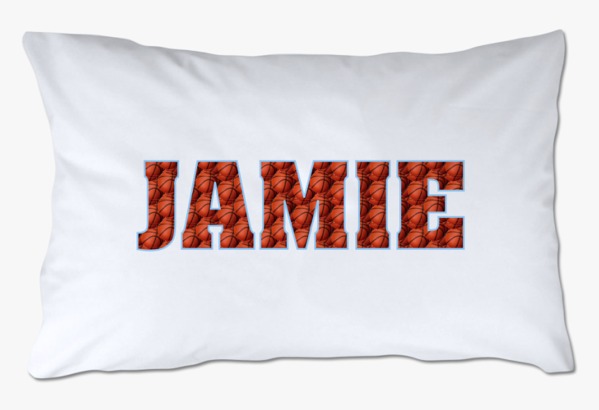 Personalized Patterned Letters Basketball Pillowcase - Throw Pillow, HD Png Download
