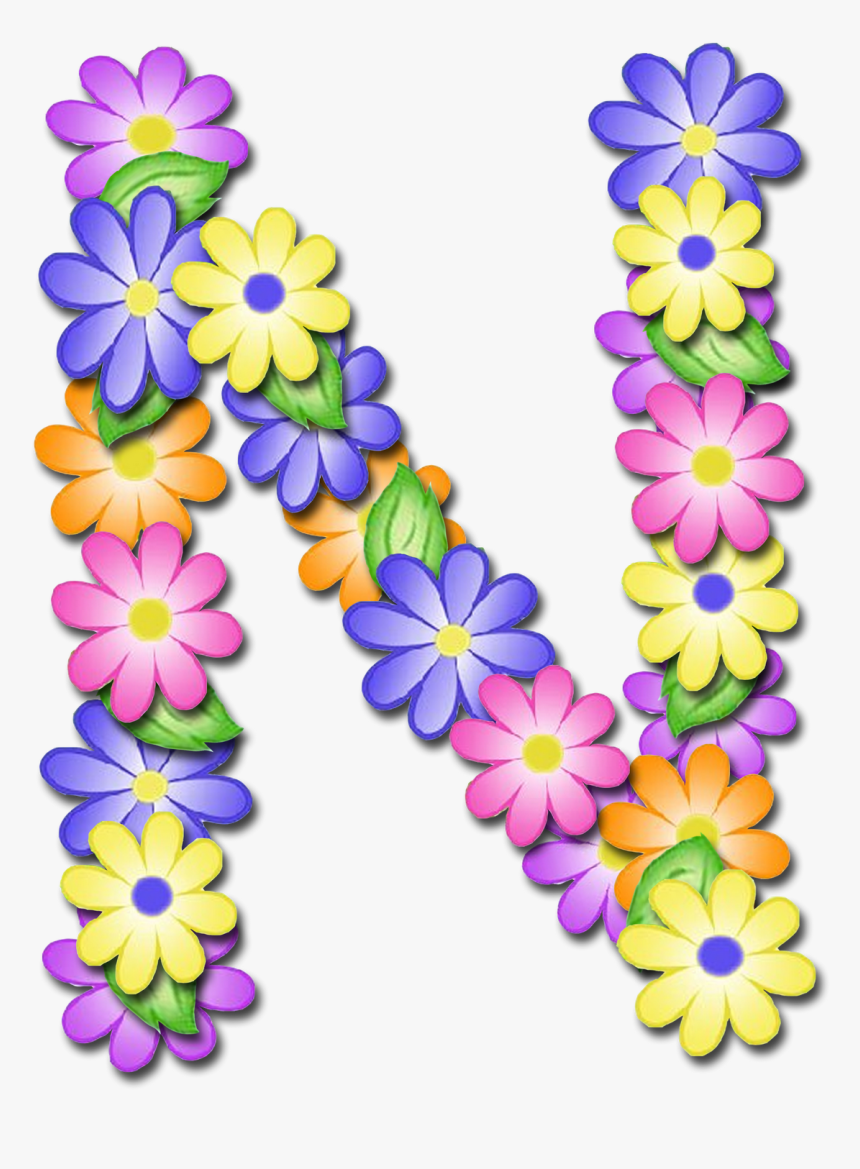 Transparent Primavera Png - Letras De Flores Png, Png Download