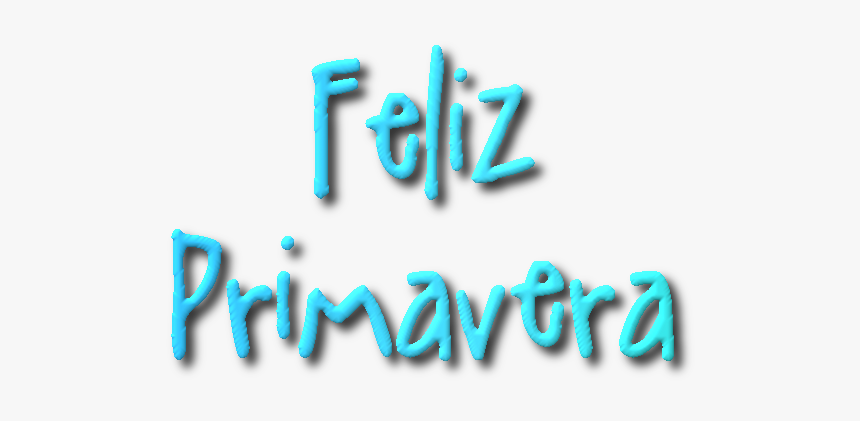 Palabra Feliz Primavera Png, Transparent Png