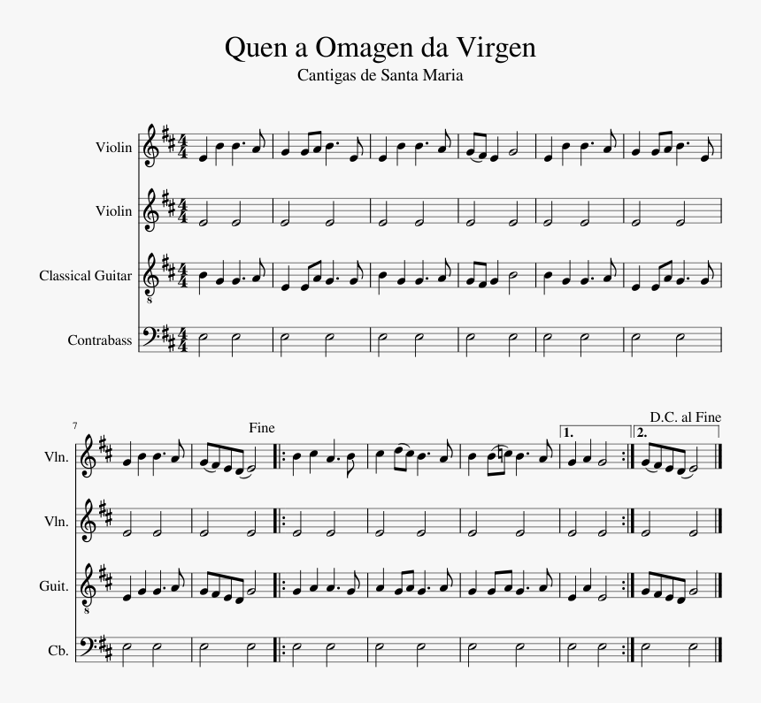 Eine Kleine Nachtmusik Saxophone Sheet Music, HD Png Download