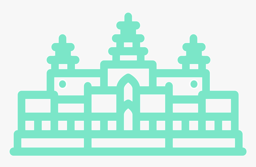 Transparent Angkor Wat Clipart - Illustration, HD Png Download