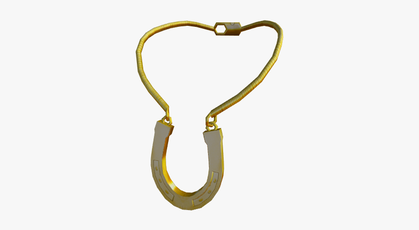 Golden Horseshoe Necklace - Keychain, HD Png Download