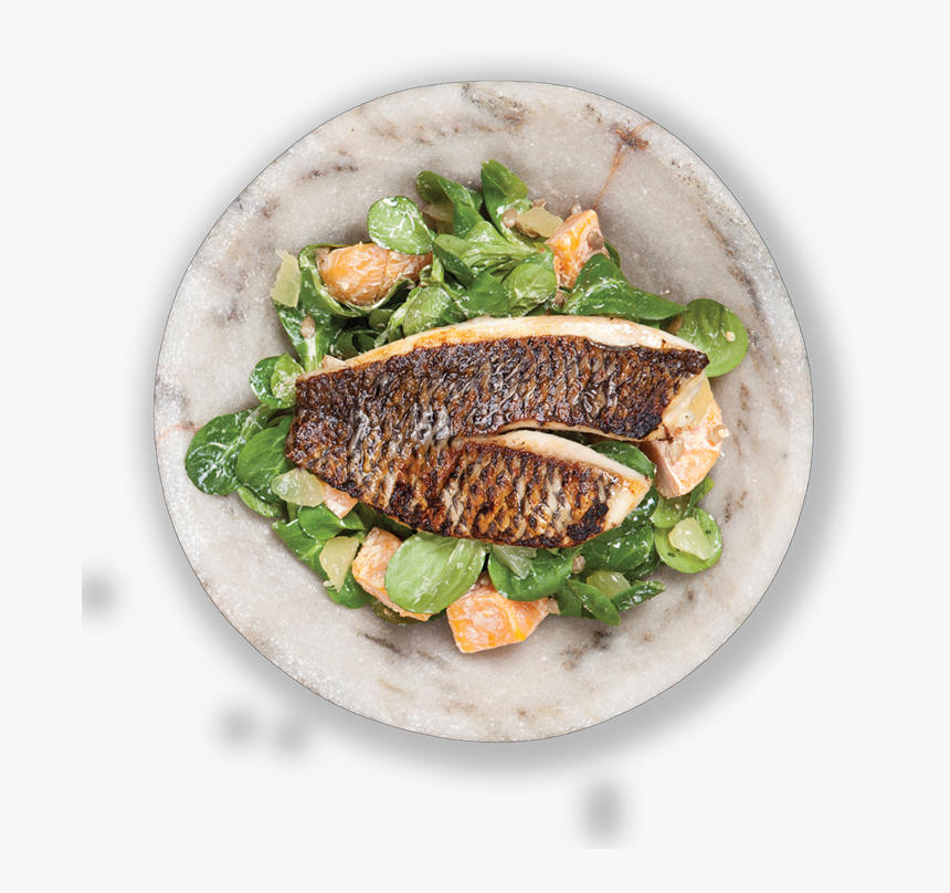 Tilapiasalad Lrg - Fried Fish, HD Png Download