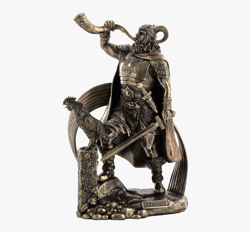 Norse God - Heimdall Statue - Heimdall Statue, HD Png Download