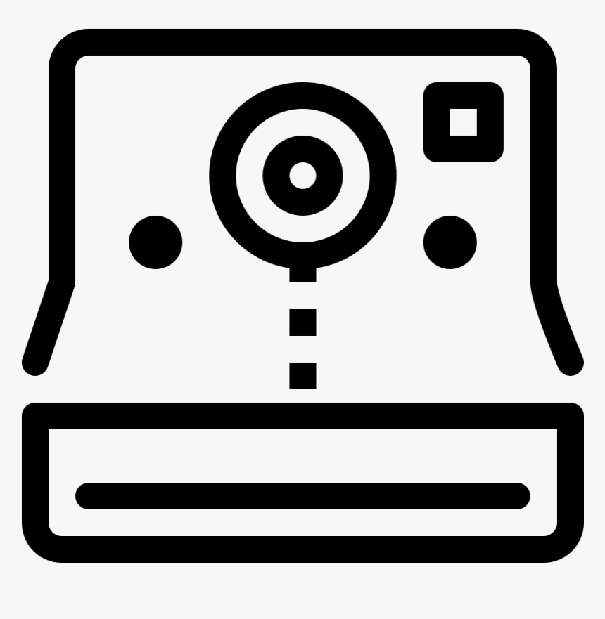 Polaroid Clipart Svg - Circle, HD Png Download