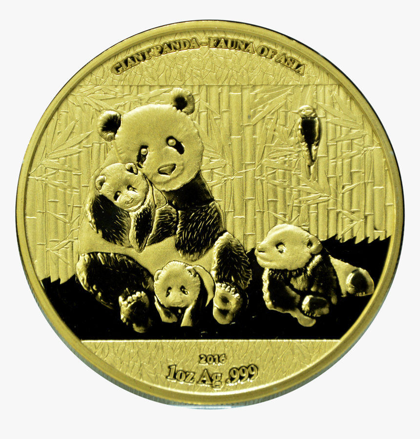 World Stars Silver Investment Giant Panda Complete - Coin, HD Png Download