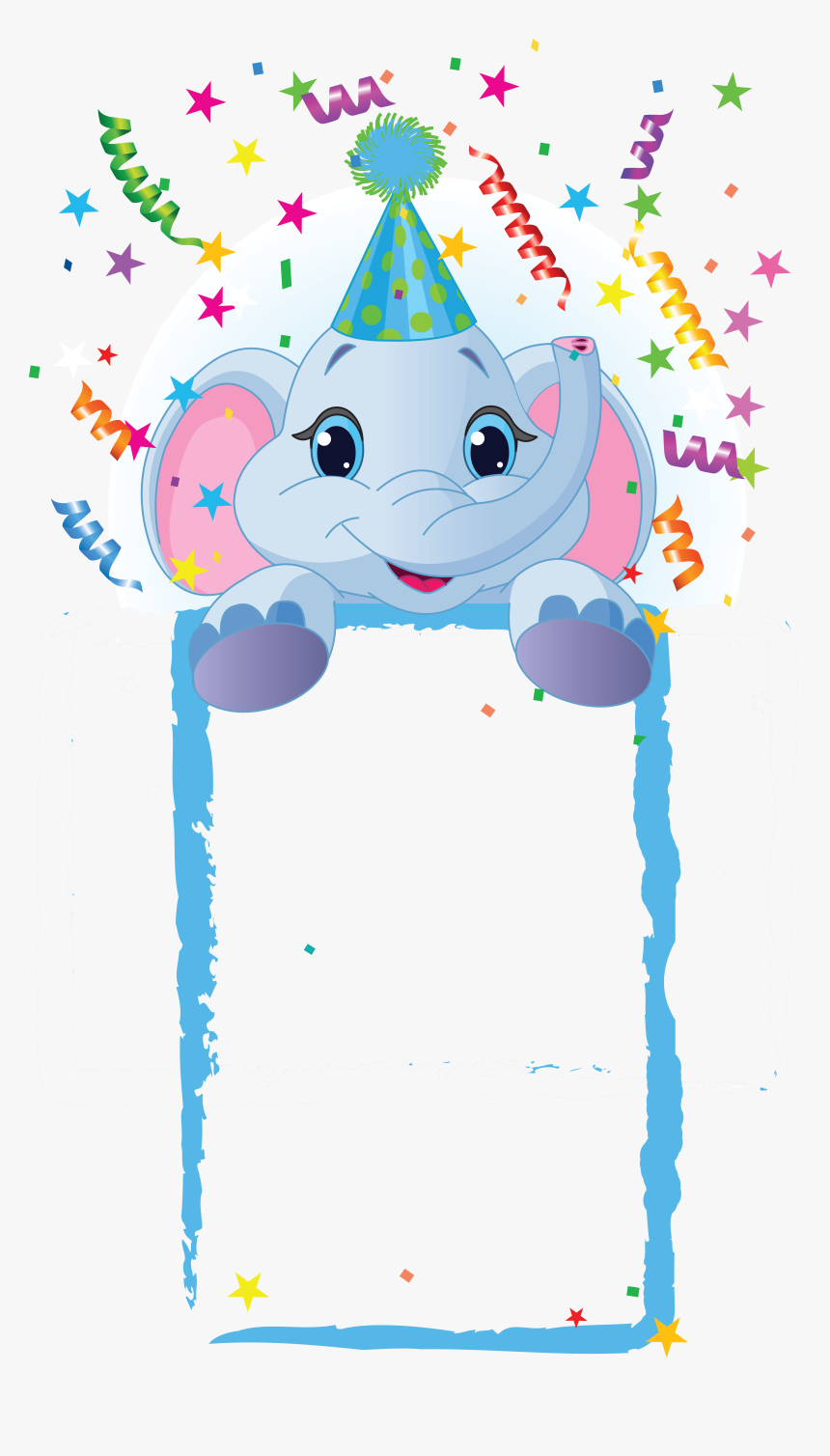 Transparent Bindle Clipart - Baby Elephant Image Birthday, HD Png Download