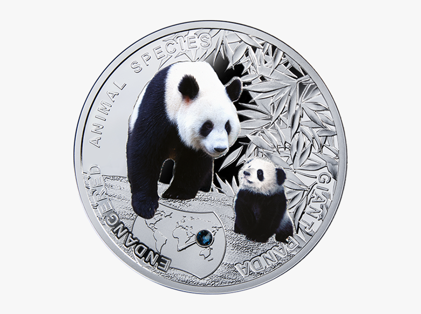 Niue 2014 1$ Giant Panda - Animales En Peligro De Extincion Png, Transparent Png