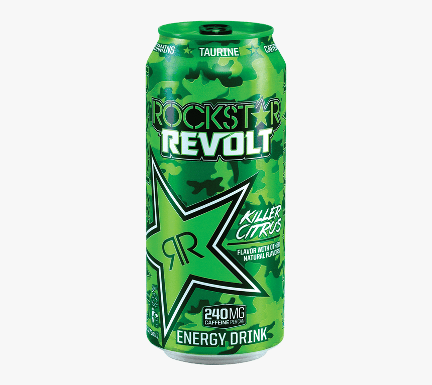 Rockstar Revolt Killer Citrus - Rockstar Energy Drink Green, HD Png Download