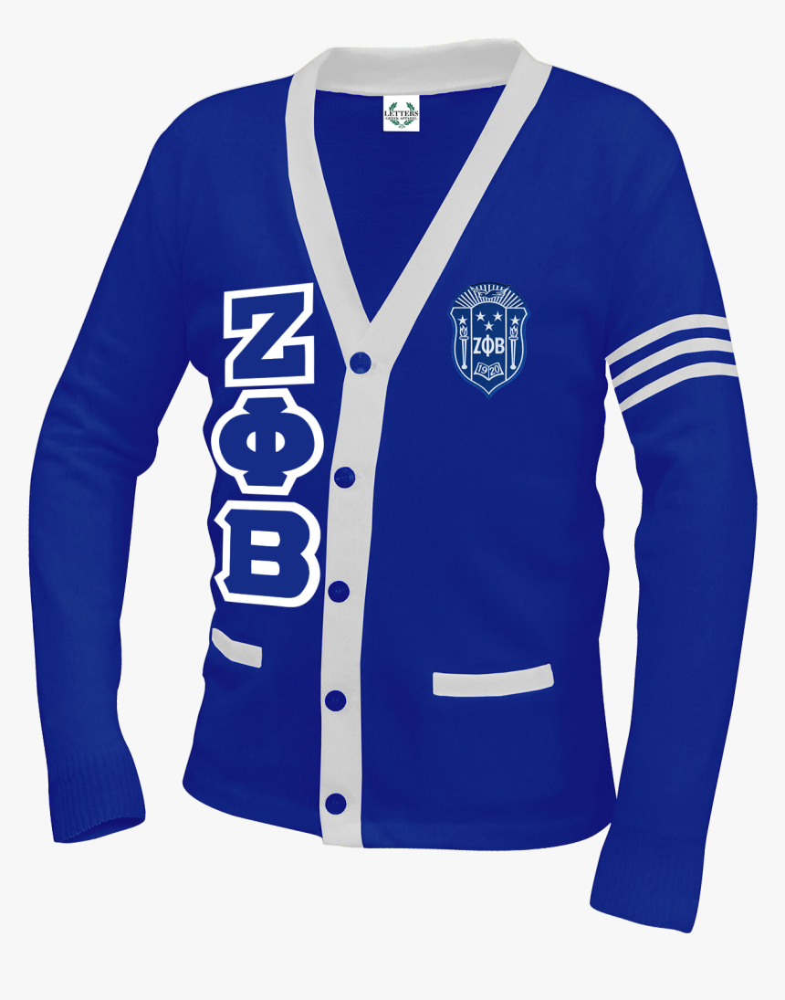 Zeta Phi Beta Full Embroidered Cardigan Sweater - Iota Phi Theta Sweater, HD Png Download
