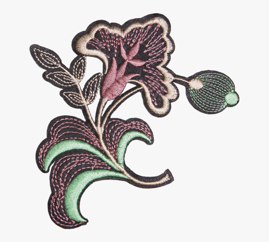 High-quality Vintage Flower Iron On Patch - Motif, HD Png Download