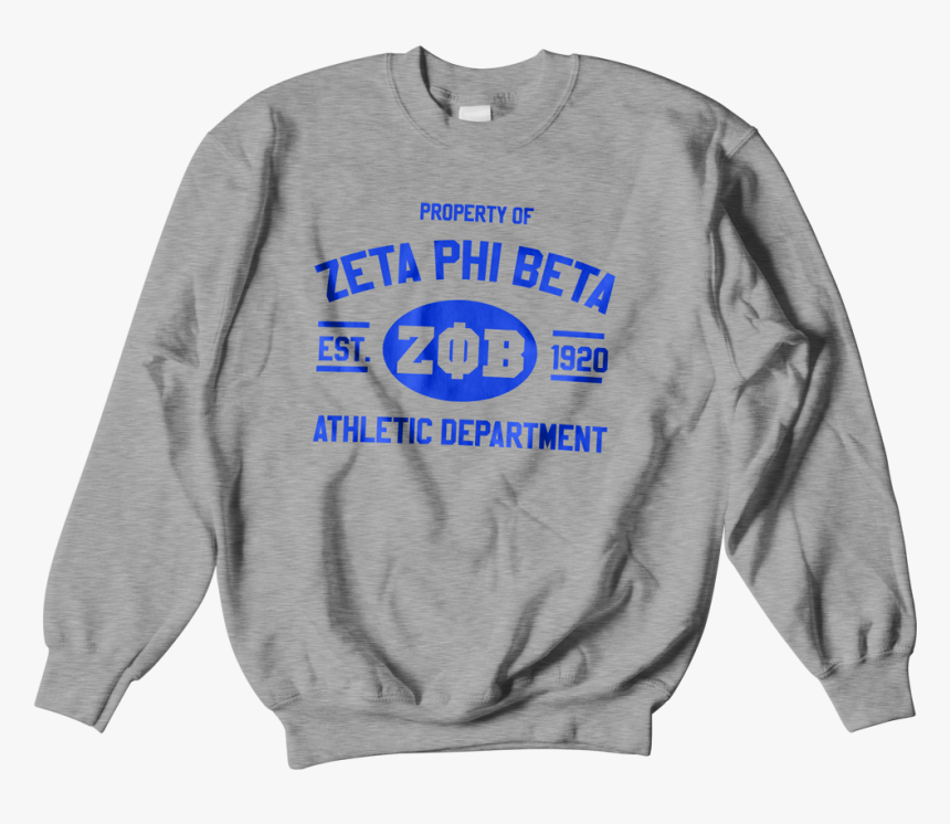 Zeta Phi Beta Athletic Crewneck Sweatshirt, HD Png Download