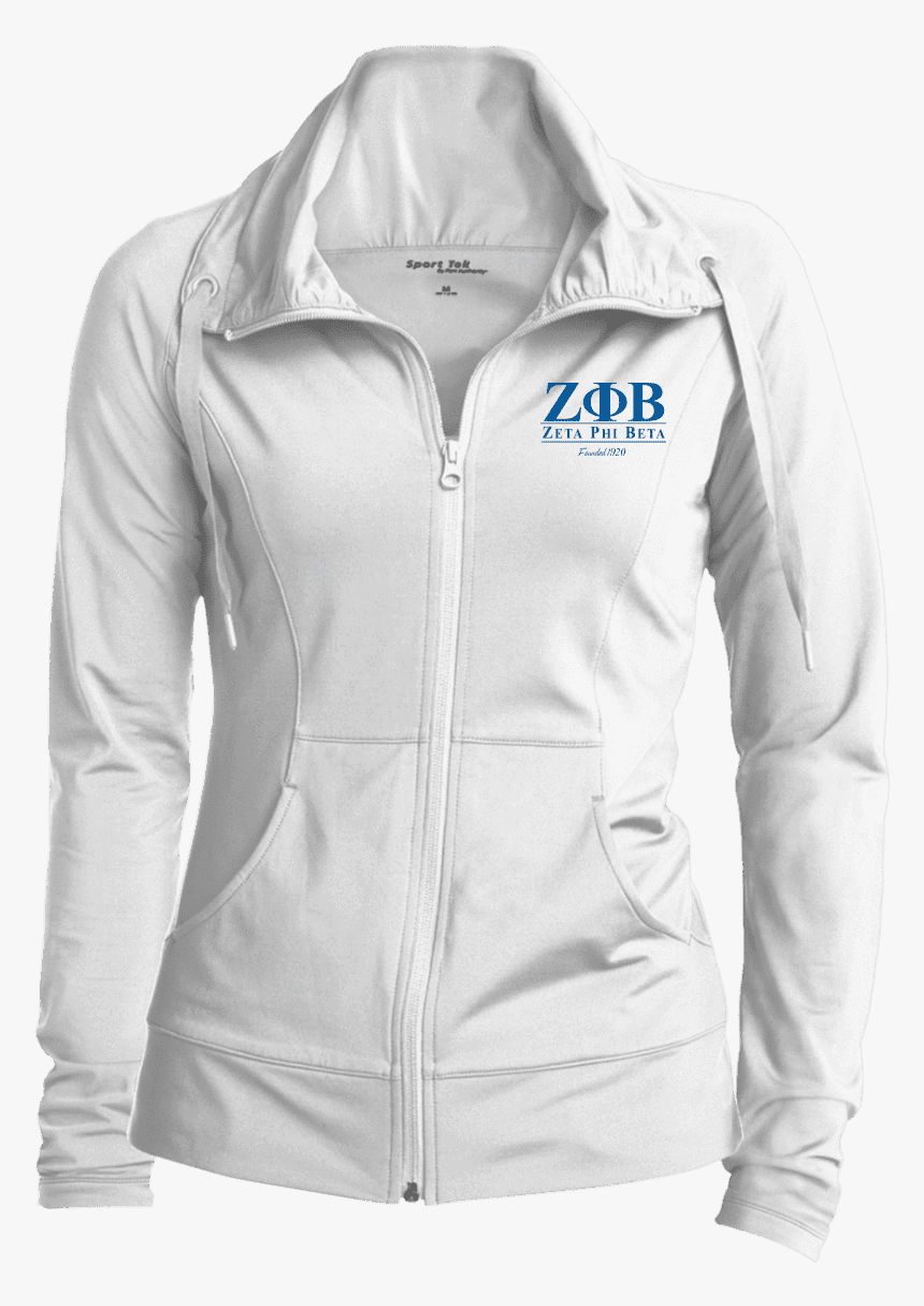 Transparent Zeta Phi Beta Png - Sport Tek Ladies Sport Wick Stretch Full Zip Jacket, Png Download