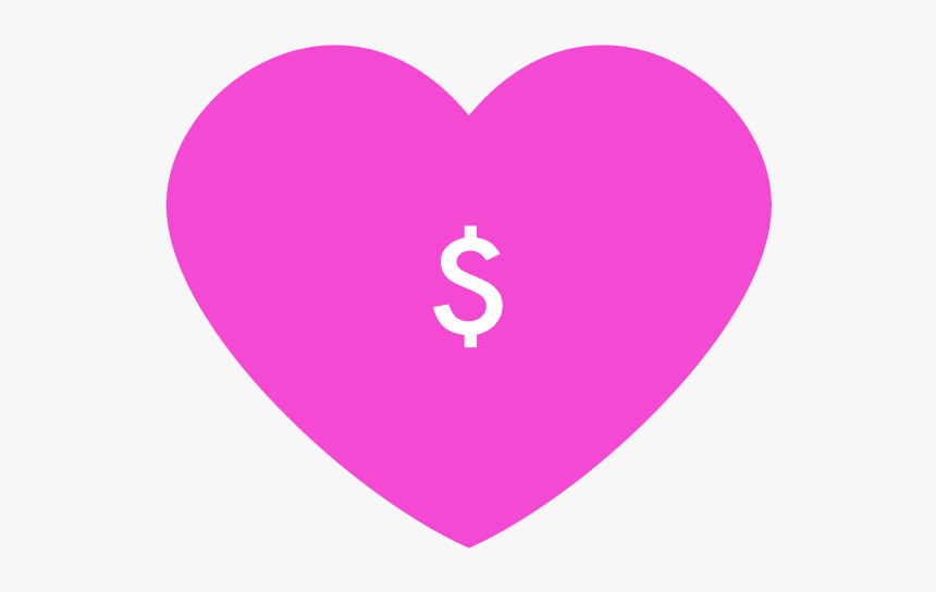 Homepage Icon Donate - Heart Shape Pink Color, HD Png Download
