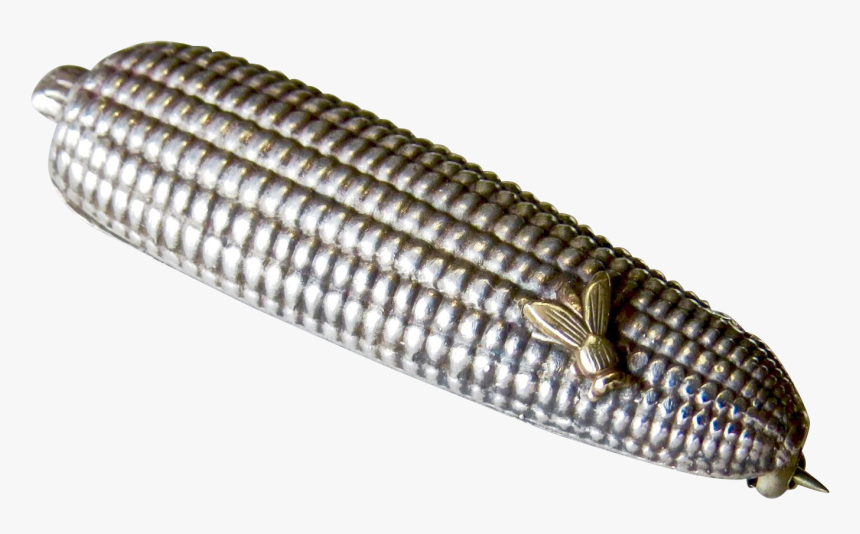 Vintage Sterling Corn Cob With Fly Brooch/pin - Dagger, HD Png Download
