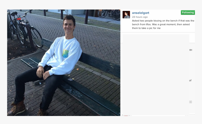 Transparent Ansel Elgort Png - Cute The Fault In Our Stars Ansel Elgort, Png Download