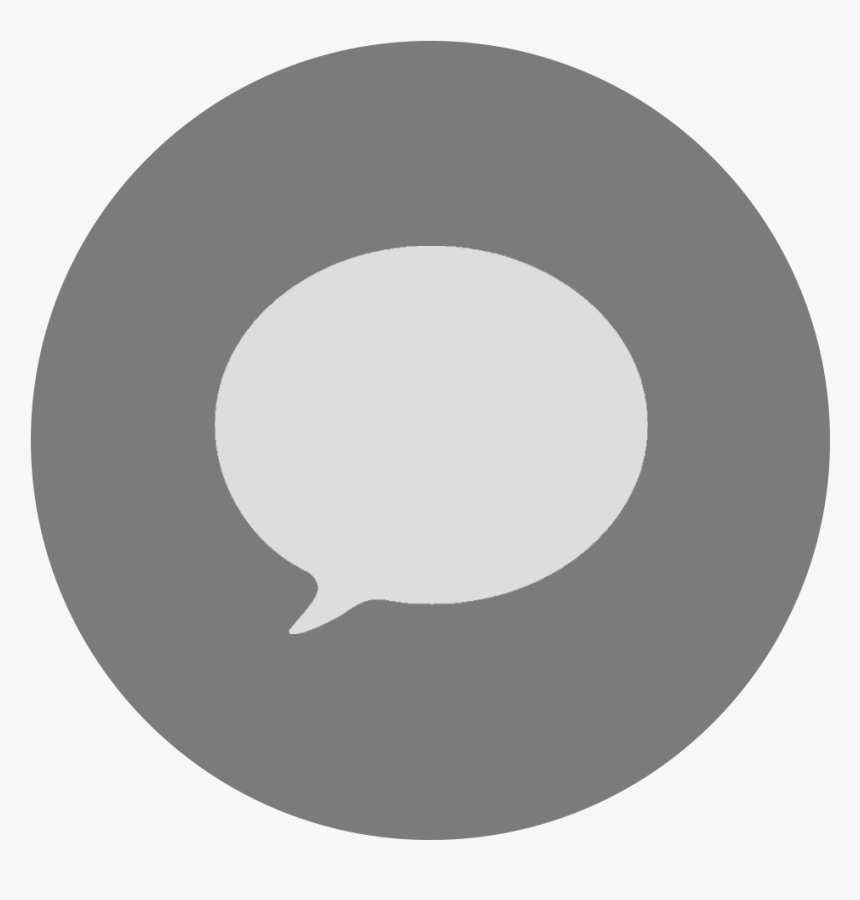 Twitter Icon Round Grey, HD Png Download