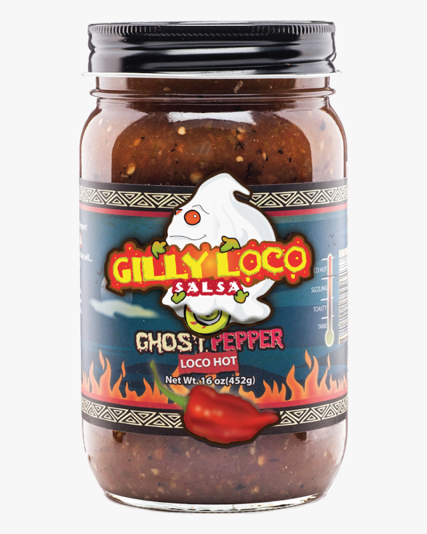 Gilly Loco Ghost Pepper Salsa 
 Class - Gilly Salsa, HD Png Download