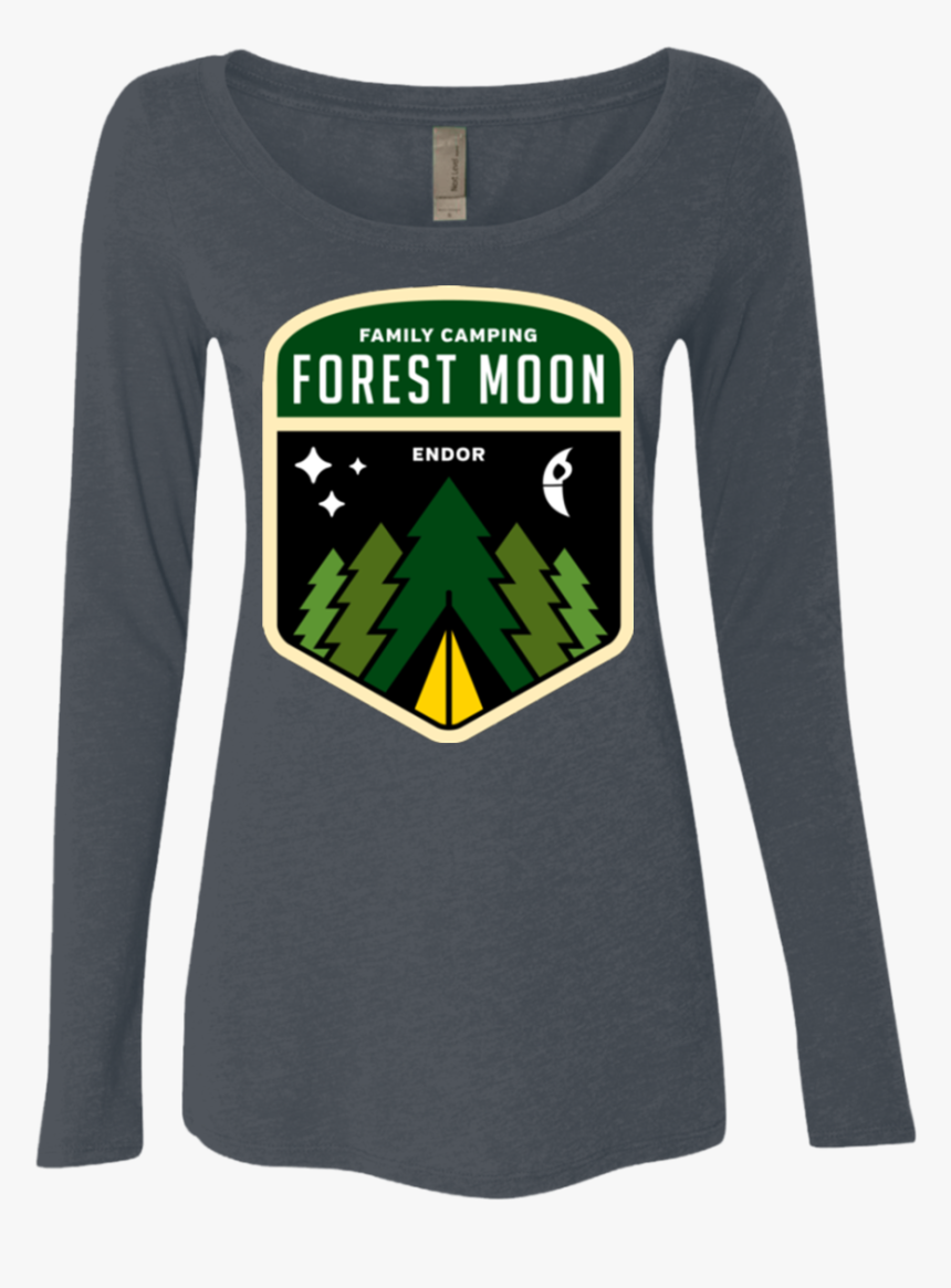 Forest Moon Women S Triblend Long Sleeve Shirt - T-shirt, HD Png Download