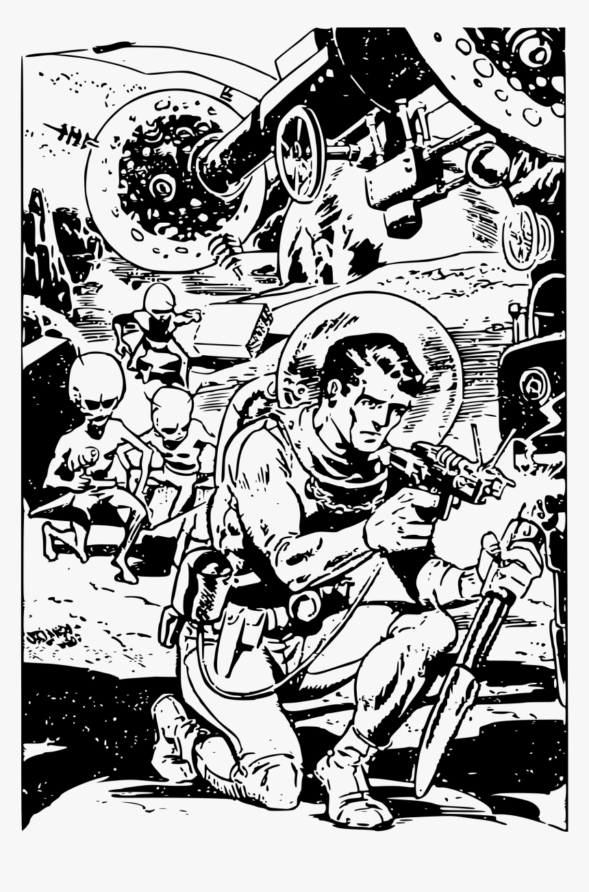 Spaceman Clipart Free For Download - Clip Art, HD Png Download