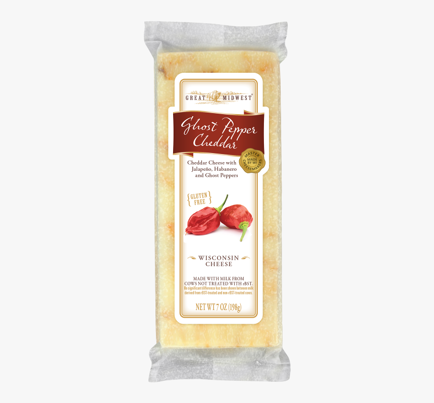 Ghost Pepper Cheddar With Jalapeno, Habanero And Ghost - Cheese With Ghost Peppers, HD Png Download