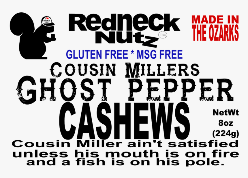 Cousin Miller S Ghost Pepper Front Label - Poster, HD Png Download