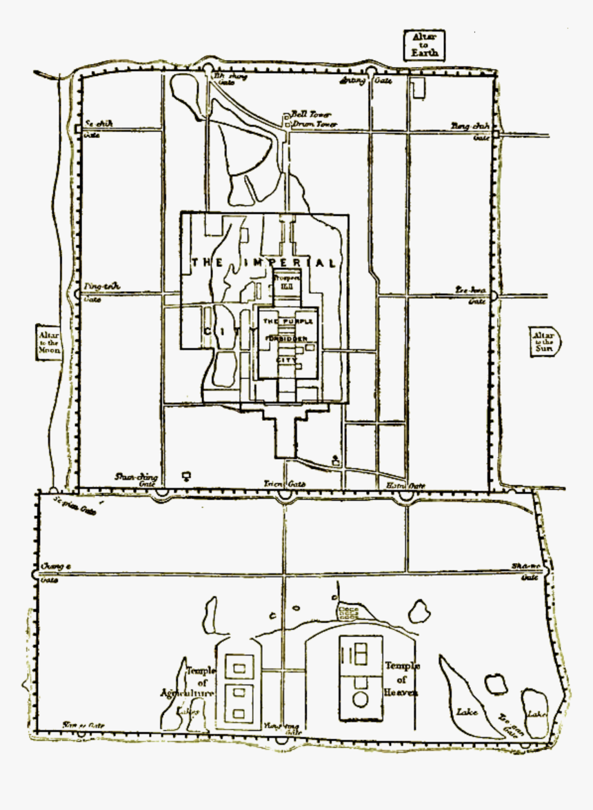 Eb9 Peking - Peking Map, HD Png Download