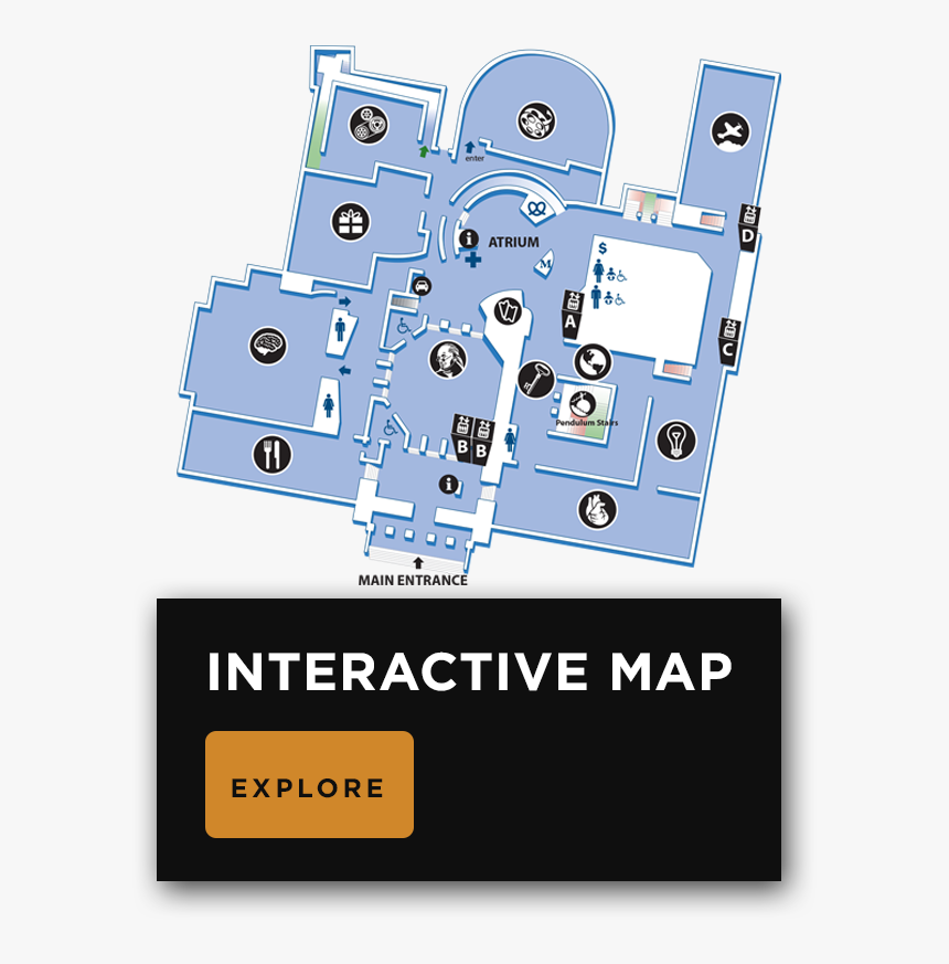 Map Of The Second Floor, Showing The Locations Of Major, - Dragon Naturally Speaking Icon, HD Png Download