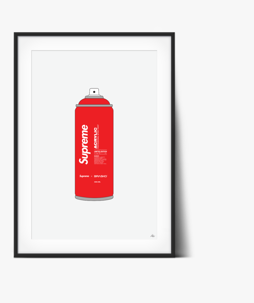 Antoniobrasko Braskodesignstudio Supreme Spraypaintcan - Graphic Design, HD Png Download