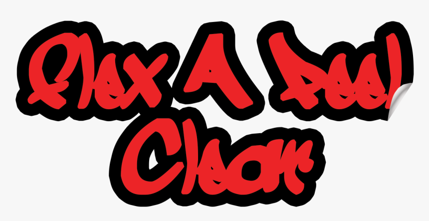 Flex A Peel Clear - Graphic Design, HD Png Download