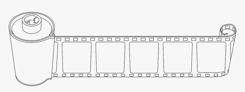 Transparent Film Roll Png - Monochrome, Png Download