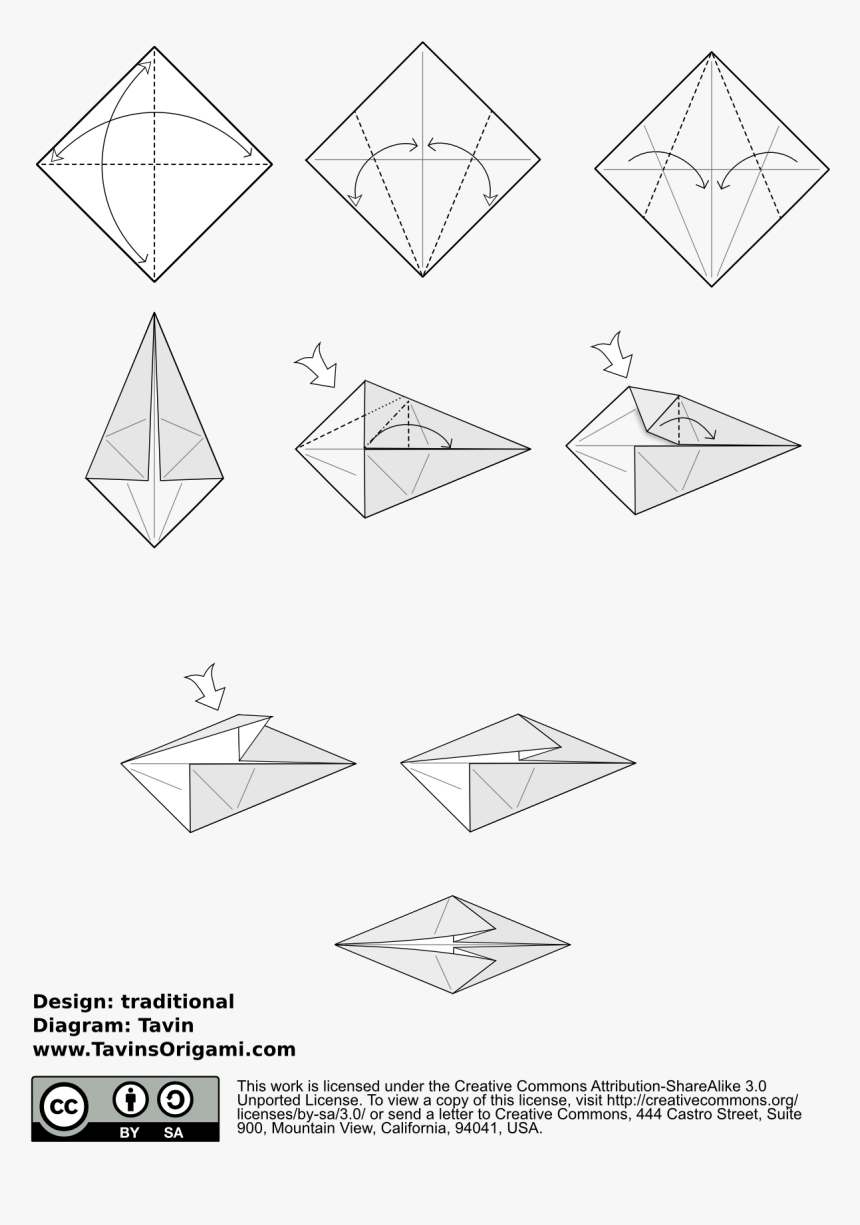 Origami Flamingo Instructions, HD Png Download