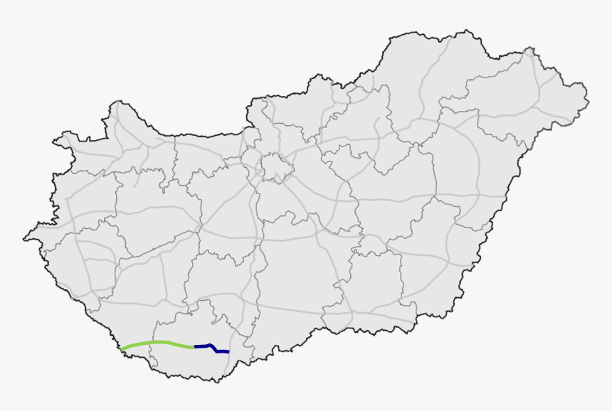 M60 Autópálya Hungary - M86 Autópálya Térkép, HD Png Download