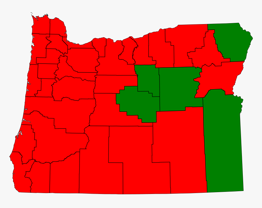 Oregon Map With State Flag, HD Png Download