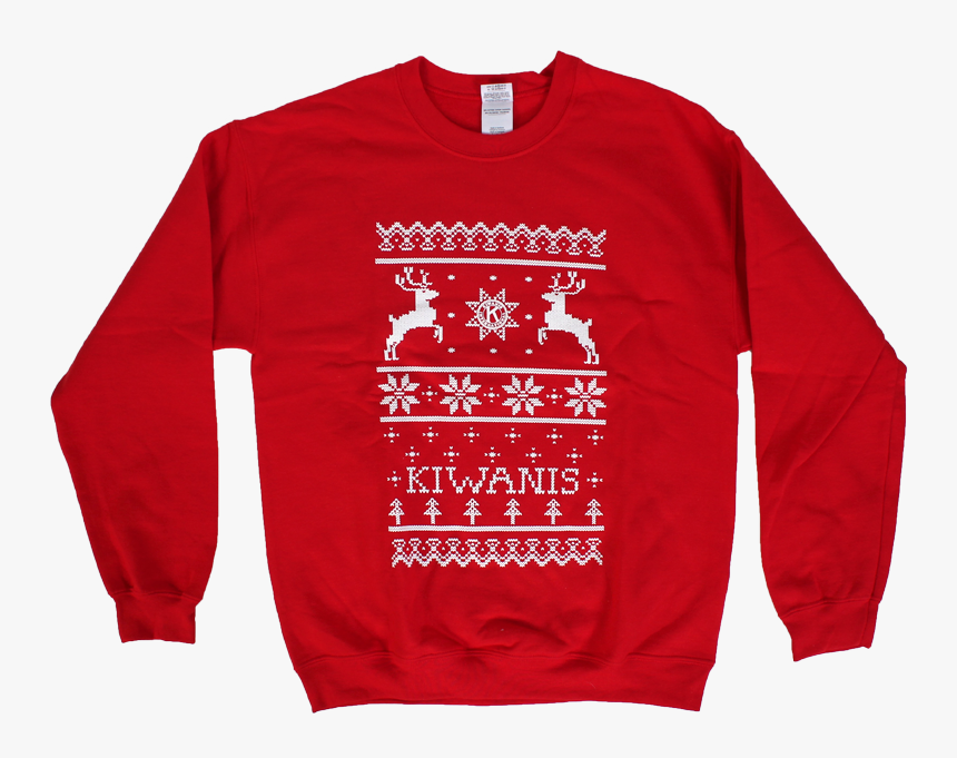 Kiwanis Ugly Holiday Sweatshirt - Long-sleeved T-shirt, HD Png Download