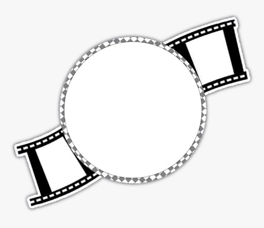 #white #circle #movie #strip #transparent #overlay - Edit Overlay, HD Png Download