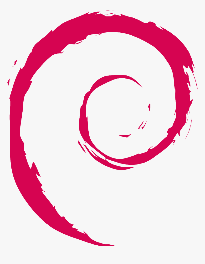 Transparent Pomf Png - Debian Logo Black Png, Png Download