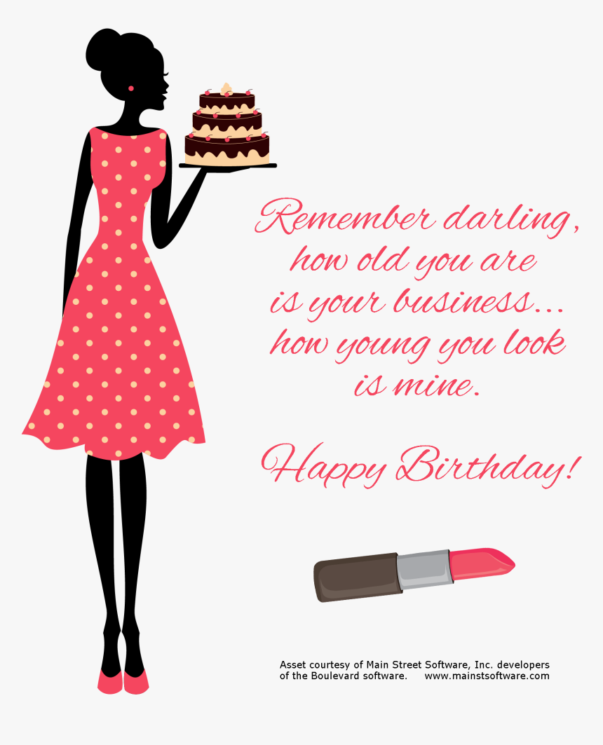 Girl Holding Cake Silhouette, HD Png Download