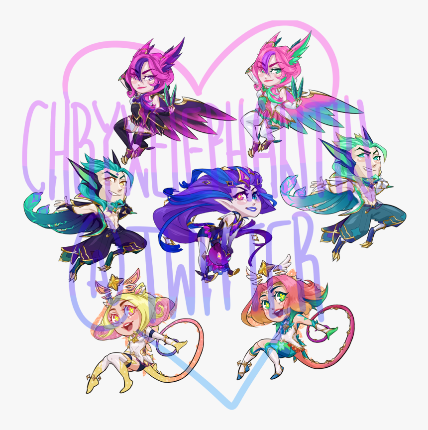 Star Guardian Charm Previews, HD Png Download