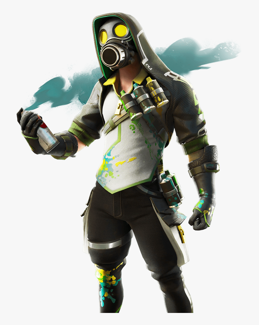 30 Leaked Skin - Toxic Tagger Fortnite, HD Png Download