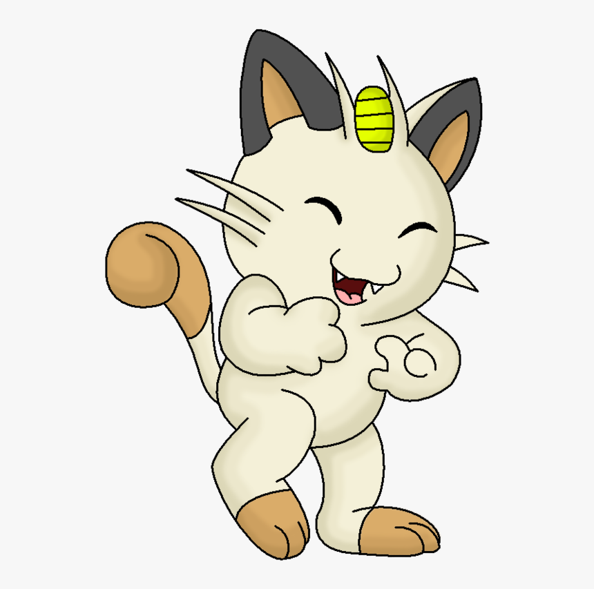 Transparent Meowth Png - Cartoon, Png Download