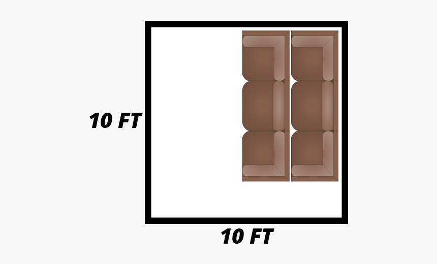 10 Ft X 10 Ft Storage Rendering - Shelf, HD Png Download