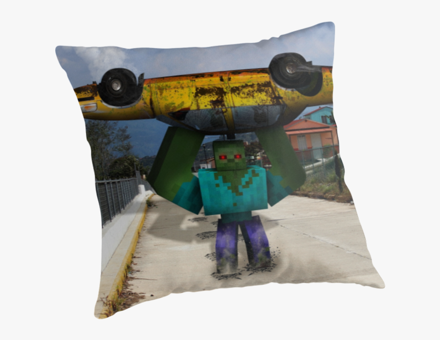 Mutant Zombie Cartoon Minecraft, HD Png Download